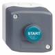 Schneider Electric XALD103 Schneider Gehäuse 1Drucktaster 1S START flach grün