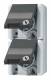 Jung 822NAWSL 822 NAWSL Schuko double socket, IP44 WG800 perpendicular 75x151x58mm