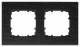 Siemens 5TG11020 DELTA miro Rahmen 2-fach Echtmaterial Holz Holzart wenge