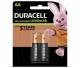 NiMH AA Battery 1 2V StayCharged (HR06) 2400mAh * Duracell * 2-pack