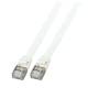 Patchkabel RJ45, CAT6A 500Mhz, 5m, grau, U/FTP,flach,