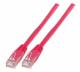 Patchkabel RJ45 UTP(U/UTP). 1,0m magenta, CAT6
