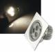 LED recessed spotlight McShine ''LES-995,7 cm ( 392 inch ), 3W LEDs, 92x92mm, warm white