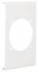 HAGER R86829016 TEH Blende CEE-Steckdose 60er Befestigungsspur PVC zu FB Oberteil 150m