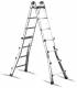 Cimco 146706 aluminum telescopic ladder when applying wheel and ladder