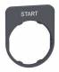 Schneider Electric ZBYFP2303C0 Schneider sign holder 40x50mm, with START label