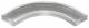 Niedax WRBR 150.500 Bogen 90°, 150x500 mm, rund gesickt ungelocht bandverzinkt