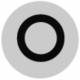 Moeller 218160 EATON M22-XDL-W-X0 keys lens flat, white m.Symbol Stop 