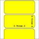 OEM-Factory Etiketten - PVC 70x13mm, perm., K40, gelb glänzend
