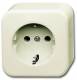 Busch Jaeger 2CKA002044A0063 BJ 2300-01EAP-09-500 Socket 1f Busch-Duro 2000 AP white