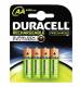 NiMH AA Battery 1 2V StayCharged (HR06) 2400mAh * Duracell * 4-pack