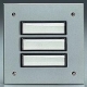 Grothe ETA 805 EV1 Etagenplatte UP Alu silber 5Flächentaster/1reihig beleuchtet 55805