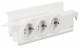 Hager VZ00HW HW outlet, 3x, inte in, slide