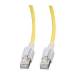 Patchkabel RJ45, VC LED, CAT6A 500Mhz, 0,5m, gelb, LED in den Steckern!