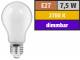 LED Filament Glühlampe McShine ''Filed'', E27, 7,5W, 720 lm, warmweiß, dimmbar, matt