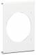 HAGER R86819016 TEH Blende CEE-Steckdose 70er Befestigungsspur PVC zu FB Oberteil 130m