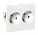 Schneider Electric 5940015 Schneider double socket DATA CYB-PS 37degree slave 16A/250V
