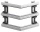 Hager BKIS251303D9016 outside corner steel sheet. 25x230mm OT2x80mm traffic white