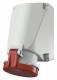 Mennekes 23964 63A4P 6H400V Wanddose IP44 HW/VN