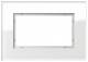 Gira 100112 Cover 1 1 2 gang, Esprit glass of white