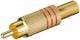 Goobay 11616 RCA plug - gold plated with kink protection