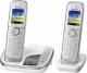 Panasonic 91671 KX-TGJ322GW DECT Telefon, mit AB DUO schnurlos weiß