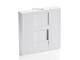 Equip Frontplatte 1xKeystone French 45x45mm RAL9010 Polybeutel