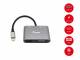 Equip Dock USB-C->HDMI,VGA/USB3.0,100WPD,AUX,4K60Hz 0.15m sw