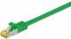 Goobay 91613 RJ45 Patchkabel S/FTP (PiMF), mit CAT 7 Rohkabel, Grün - LSZH halogenfrei, Kupfer, RJ45 (CAT 6A) Stecker