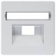 Siemens 5TG1258 DELTA i-system, aluminum-m, Abdeckpl. UAE outlet boxes Rutenbeck