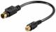 Goobay 60845 DIN / RCA adapter cable - mini-DIN 4 connectors (S-Video)> RCA jack