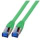 Patchkabel RJ45, CAT6A 500Mhz,10m, grün, S-STP(S/FTP), TPE(Superflex), mit Cat.7 Rohkabel,