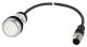 Moeller 181047 EATON C22-DW-K10-P5 pushbutton flat momentary white 1S cable 1m+M12A