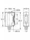 Turck VS8LEJ opto sensor, through-beam sensor, laser transmitter 3803482