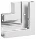 Hager BRA6517059016 flat angle base profile aluminum 68x170mm OT80mm traffic white
