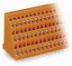 WAGO 737-412 Dreistock-Klemmenleiste für Leiterplatten 0,08-2,5 qmm orange