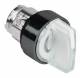 Schneider Electric ZB4BK15137 Schneider Leuchtwahlschalter LED ws 3St. 45° M=r L+R=t Knebel kz Ring