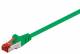 Goobay 93213 CAT 6 Patchkabel, S/FTP (PiMF), Grün - LSZH halogenfrei, Kupfer