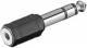 Goobay 11100 Audio Adapter - jack 6.35mm connector (3-pin, Stereo)> 3.5 mm jack socket (3-pin, Stereo)