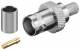 Goobay 11358 BNC-Crimpkupplung mit Gold Pin - für RG 59/U Kabel
