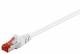 Goobay 95501 CAT 6 patch cable, S/FTP (PiMF), white - CCA copper mixture