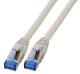 Patchkabel RJ45, CAT6A 500Mhz, 0,15m, grau, S-STP(S/FTP), TPE(Superflex), mit Cat.7 Rohkabel,