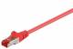 Goobay 93214 CAT 6 Patchkabel, S/FTP (PiMF), Rot - LSZH halogenfrei, Kupfer