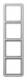 Jung CD584LG Frame 4-fold, CD 584 LG light gray