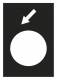Schneider Electric ZB2BY2966 Schneider Textschild 30x40mm schwarz RÜCKWÄRTS LANGSAM Metall D22mm
