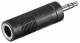 Goobay 11101 Audio Adapter - 3.5 mm jack plug (3-pin, Stereo)> 6.35 mm jack socket (3-pin, Stereo)