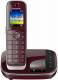 Panasonic 91669 KX-TGJ320GR DECT Telefon, mit AB SOLO schnurlos weinrot