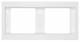 Berker 13637009 Berken frame 2 times 1363 70 09, K.1 polar white horizontal