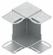 Niedax GKIE220R GK-Inneneckeinsatz 90°, 220x61mm pulverbeschichtet, RAL 9010