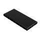 ALLNET Brick'R'knowledge plastic tray 4x2 black top and bottom pack of 10
